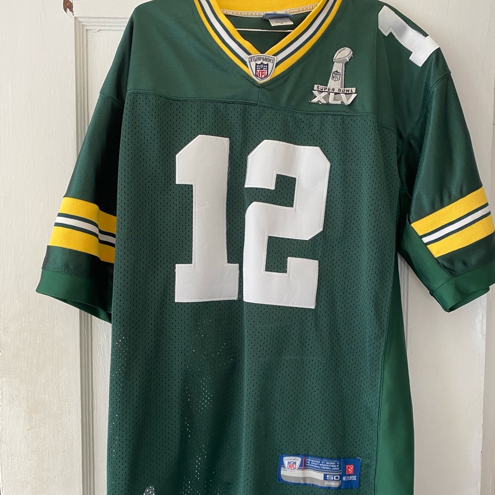 Rodgers super bowl jersey